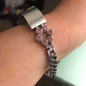 FitBit Alta/Alta HR Watch Band w/ Pink Rhinestones